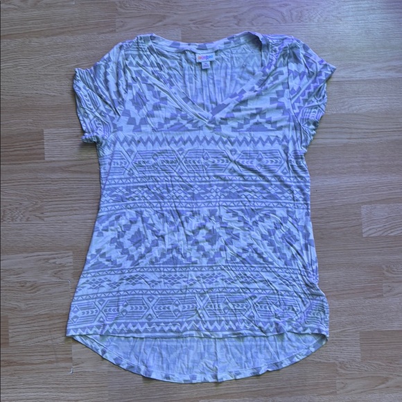 Lularoe Patterned Gray Women's Top - Picture 1 of 5